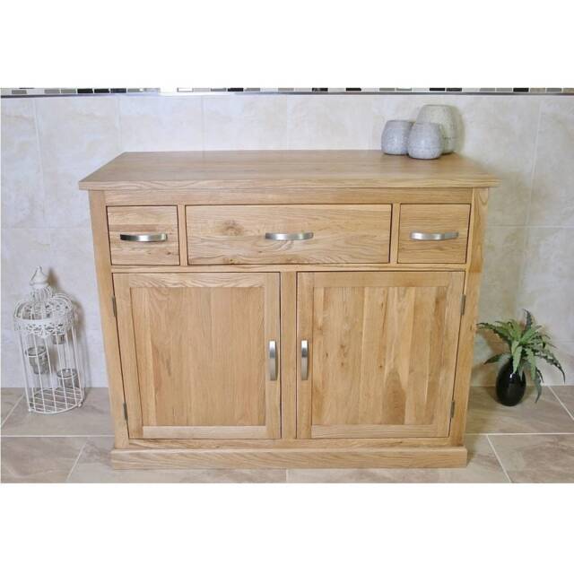 Solid Oak Bathroom Furniture - 1000mm Vanity Cabinet Cupboard Storage Sideboard 1161 - image 1