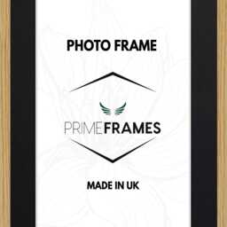 Handmade Thin Oak Picture Frame With Mounts A1-A5 Poster Photo Certificate Frames Wall Hanging Christmas Gift Free & Fast Delivery - thumbnail 3