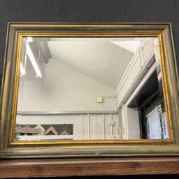 Handmade Wall Mirror Handcrafted Mirror Michelangelo Green Gold Contemporary Design - thumbnail 2