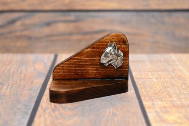 Bull Terrier - Wooden Candlestick With Dog, Souvenir, Decoration, Limited Edition, Collection - image 1