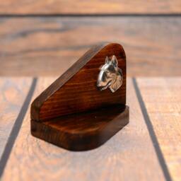 Bull Terrier - Wooden Candlestick With Dog, Souvenir, Decoration, Limited Edition, Collection - thumbnail 3