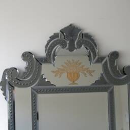Venetian Mirror, Beveled French Style, Hand Craft, Gold Leaf, Art-081 - thumbnail 2
