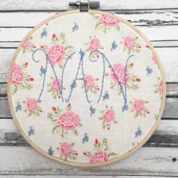 Nan Embroidery Hoop Wall Art, Mother's Day Gift, Embroidered Decoration - thumbnail 2