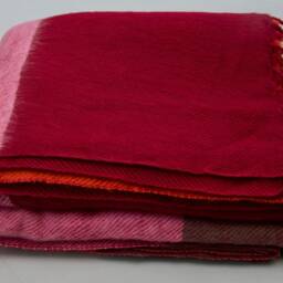 Handmade Yak Wool Blanket Striped Himalayan Shawl Meditation Wrap - thumbnail 3