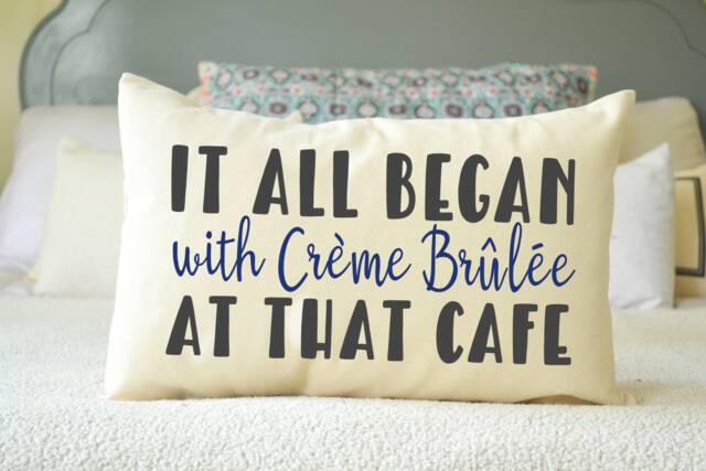 Personalized Pillow, Cotton Anniversary, Second Marriage, Fiance Gift, It All Began Love Story, Making It, Gift For Men, Trending Now - image 1