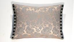 Pillow Cover With 2 Different Sides, Side Frame, Magenta & Lime Green - thumbnail 1