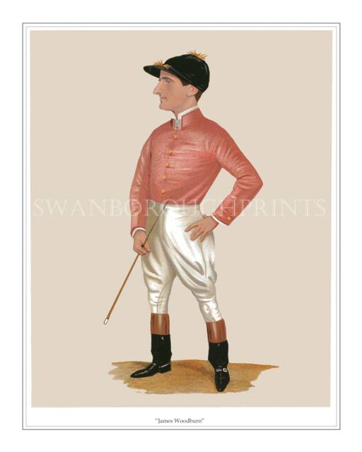 James Woodburn Jockey Print Sporting Wall Art - Racing Decor - image 1