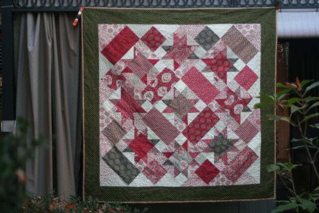 French Country Cottage Christmas Throw/Lap Quilt - image 1