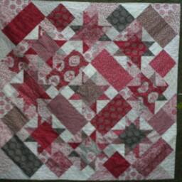 French Country Cottage Christmas Throw/Lap Quilt - thumbnail 2