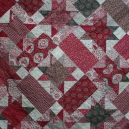 French Country Cottage Christmas Throw/Lap Quilt - thumbnail 3