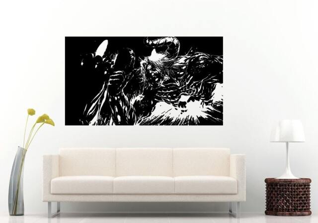 Anime Angry Demon Devil Fighting Wall Decal Vinyl Sticker Mural Room Decor L880 - image 1