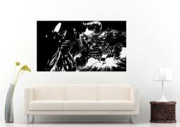 Anime Angry Demon Devil Fighting Wall Decal Vinyl Sticker Mural Room Decor L880 - thumbnail 1