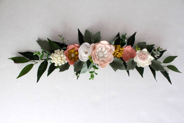 Baby Girl Flower Floral Wall Adornments Embellishment - Nursery Crib Decor Girls Room Garden Woodland Shower Whimsical - image 1