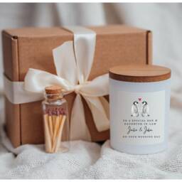 Son & Daughter in Law Wedding Day Candle Gift Candles Gifts - thumbnail 3