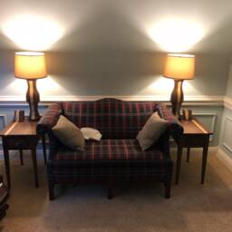 Walnut Striped Lamp - thumbnail 3