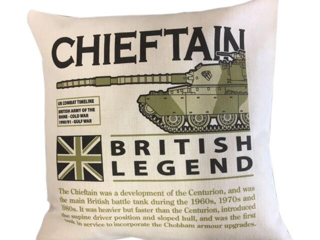 Fv4201 Chieftain British Army Mbt Tank Cushion Inner Included - image 1