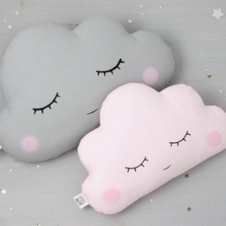 Cloud Nursery Decor, Kids Pillow Set, Throw Cushions For Baby Girl Newborn Gift Boy Room Crib Cot Infant Bed Twinkle Teepee Canopy Mint Pink - thumbnail 3