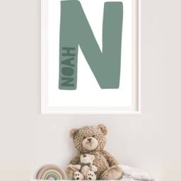 Boys Nursery Print, Name Blue Prints, Bedroom Playroom Wall Art, Art - thumbnail 3