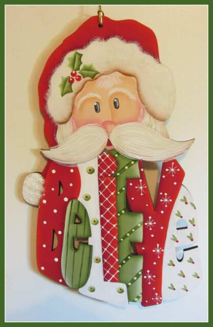 Believe Santa Wall Decor, Door Decoration, Christmas - image 1