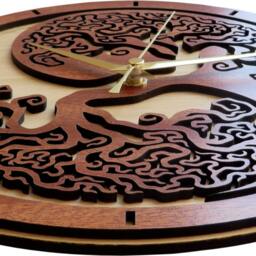 Yin Yang Tree Of Life Clock in Wood - Limited Production - thumbnail 2