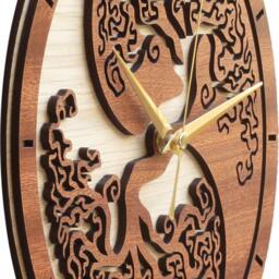 Yin Yang Tree Of Life Clock in Wood - Limited Production - thumbnail 3