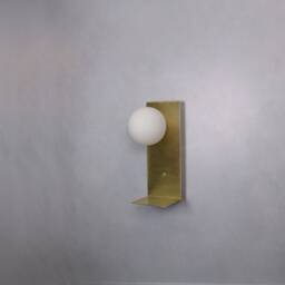 Wall Lamp With Tray - Vanity Light Modern Sconce Black Lights- Mid Century Fixture - thumbnail 2
