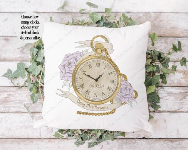 Baby Keepsake, Gift, Newborn Boy Girl Welcome To The World, Twins New Birth Cushion - image 1