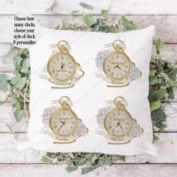 Baby Keepsake, Gift, Newborn Boy Girl Welcome To The World, Twins New Birth Cushion - thumbnail 2