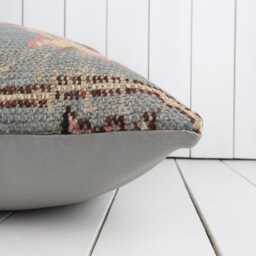 Turkish Kilim Pillow, 24x24 Inch, 60x60 cm Kilim Pillow Cover, Home Decor, Decorative Throw Turkish - thumbnail 4