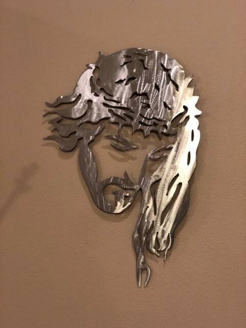 Jesus Face Metal Wall Art, Religious Home Decor, Made in Usa - image 1