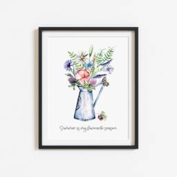 Wildflower Bouquet Summer Print Unframed Floral Wall Art - thumbnail 2