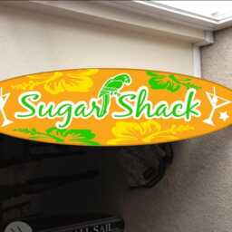 Custom Surfboard Wall Decor Hawaiian Beach Sign, Personalized Name - thumbnail 2