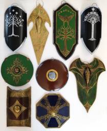 Mini Shield Collection - 4 Pcs Wall Decor, Tolkiens, Birthday, Christmas, Gift, Ornaments, White Tree, Rohirrim, Dwarf - thumbnail 1