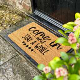 Home Sweet Coir Doormat - Rustic Non-Slip Welcome Mat Perfect Housewarming Gift For Cozy & Stylish Homes - thumbnail 3