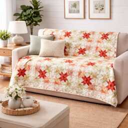 "Autumn Breeze Quilt Pattern - Patchwork Throw - 66"" X 82" - thumbnail 1