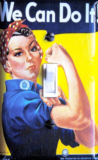 Rosie The Riveter, Switch Plate Cover, Wall Plate, Single/Double, Home Decor - image 1