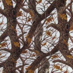 Camo Large Fleece Blanket in Brown & White/Natural - thumbnail 2