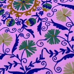 Handcrafted Cotton Suzani Quilt - Artisan Embroidery, Bohemian Home D??cor, Decorative Reversible Throw - thumbnail 3