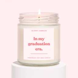 Graduation Candle Gift, Funny Gift For Her, Graduated Candle, in My Era - thumbnail 1