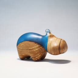 Duo Hippopotamus Sculpture - 3 - thumbnail 2