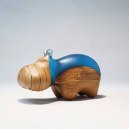 Duo Hippopotamus Sculpture - 3