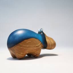 Duo Hippopotamus Sculpture - 3 - thumbnail 3