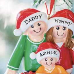 Personalized Christmas Family Decoration Resin Keepsake - thumbnail 3