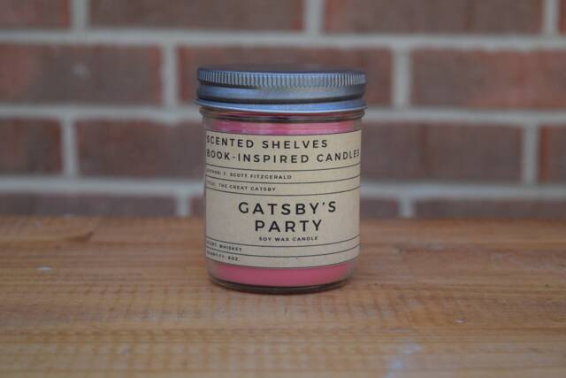 Gatsby's Party - Great Gatsby Book Candle Scent Inspired Literary Gift For Reader Bookworm Soy - image 1