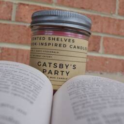 Gatsby's Party - Great Gatsby Book Candle Scent Inspired Literary Gift For Reader Bookworm Soy - thumbnail 3
