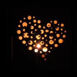 Heart Tealight Lantern Lasercut Birch Plywood Candle Holder - thumbnail 3