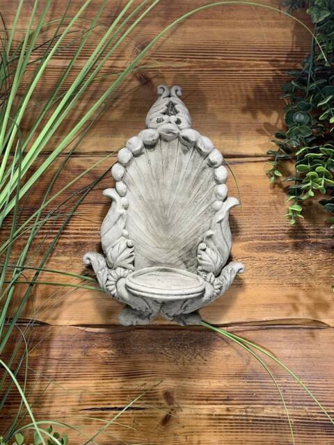 stone Garden Detailed Wall Hanging Candle Tea Light Sconce Plaque Gift Ornament - image 1