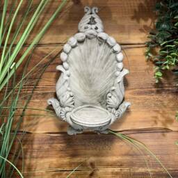 stone Garden Detailed Wall Hanging Candle Tea Light Sconce Plaque Gift Ornament - thumbnail 3