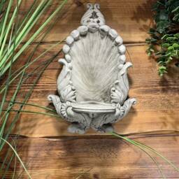 stone Garden Detailed Wall Hanging Candle Tea Light Sconce Plaque Gift Ornament - thumbnail 2
