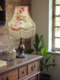 Traditional Chintz Floral Lampshade Handmade British Fabric Pendant, Table, Floor Light Shades